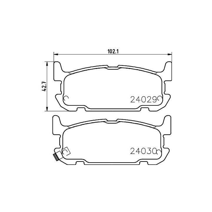 Stabdžių trinkelių rinkinys, diskinis stabdys HELLA PAGID 8DB 355 010-931