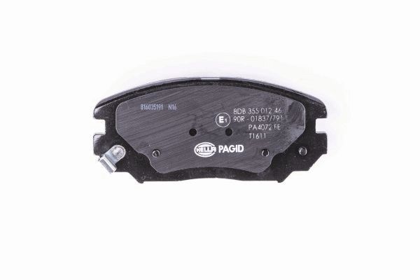 Stabdžių trinkelių rinkinys, diskinis stabdys HELLA PAGID 8DB 355 012-461