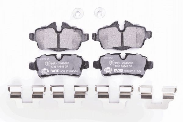 Stabdžių trinkelių rinkinys, diskinis stabdys HELLA PAGID 8DB 355 013-661