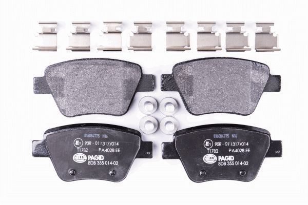 Stabdžių trinkelių rinkinys, diskinis stabdys HELLA PAGID 8DB 355 014-021