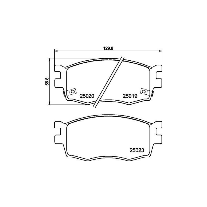 Stabdžių trinkelių rinkinys, diskinis stabdys HELLA PAGID 8DB 355 014-921