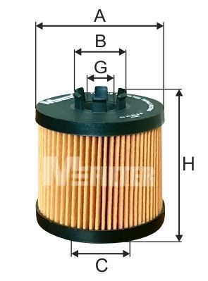 Alyvos filtras MFILTER TE 4016
