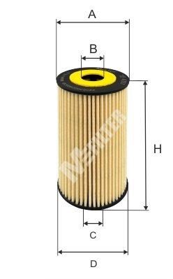 Alyvos filtras MFILTER TE 4057