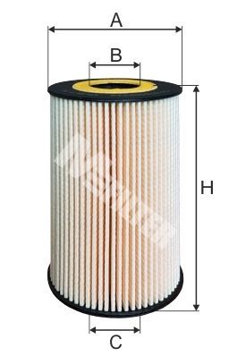 Alyvos filtras MFILTER TE 623