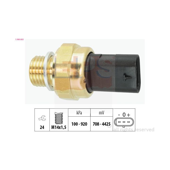 Siuntimo blokas, alyvos slėgis EPS 1.980.003