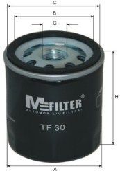 Alyvos filtras MFILTER TF 30