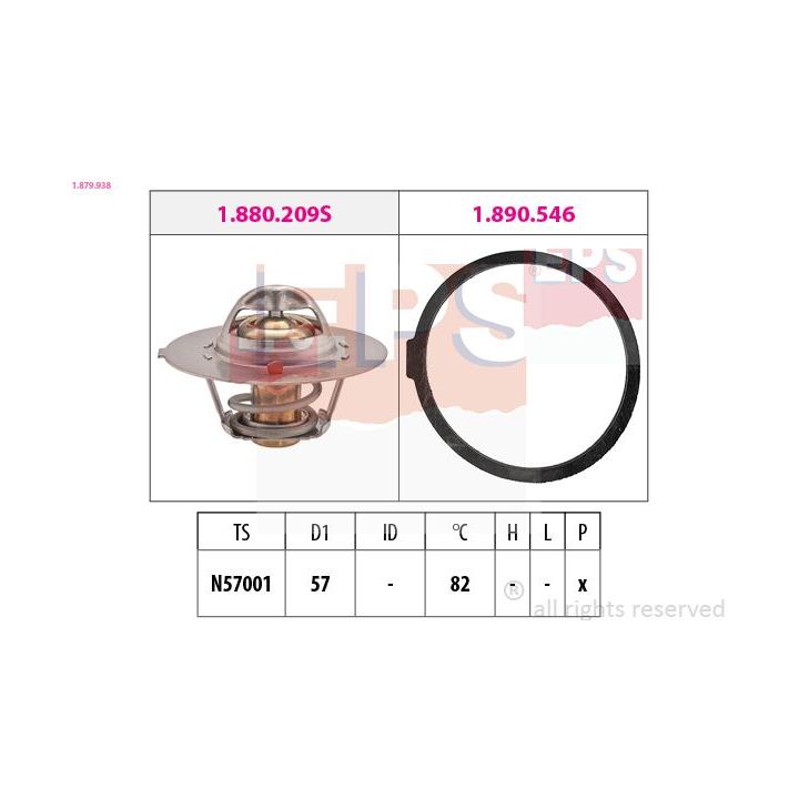 Termostatas, aušinimo skystis EPS 1.879.938