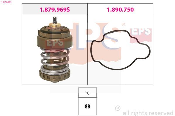 Termostatas, aušinimo skystis EPS 1.879.981