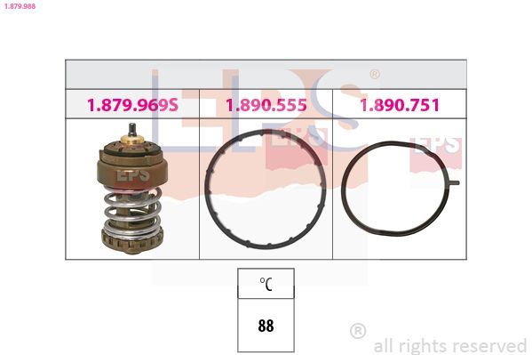 Termostatas, aušinimo skystis EPS 1.879.988