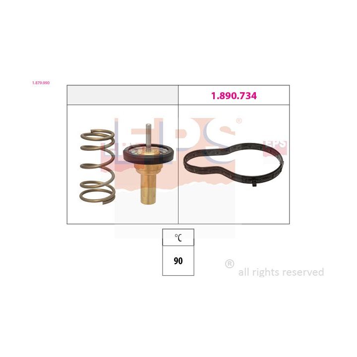 Termostatas, aušinimo skystis EPS 1.879.990