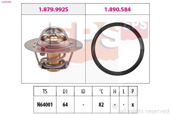 Termostatas, aušinimo skystis EPS 1.879.992