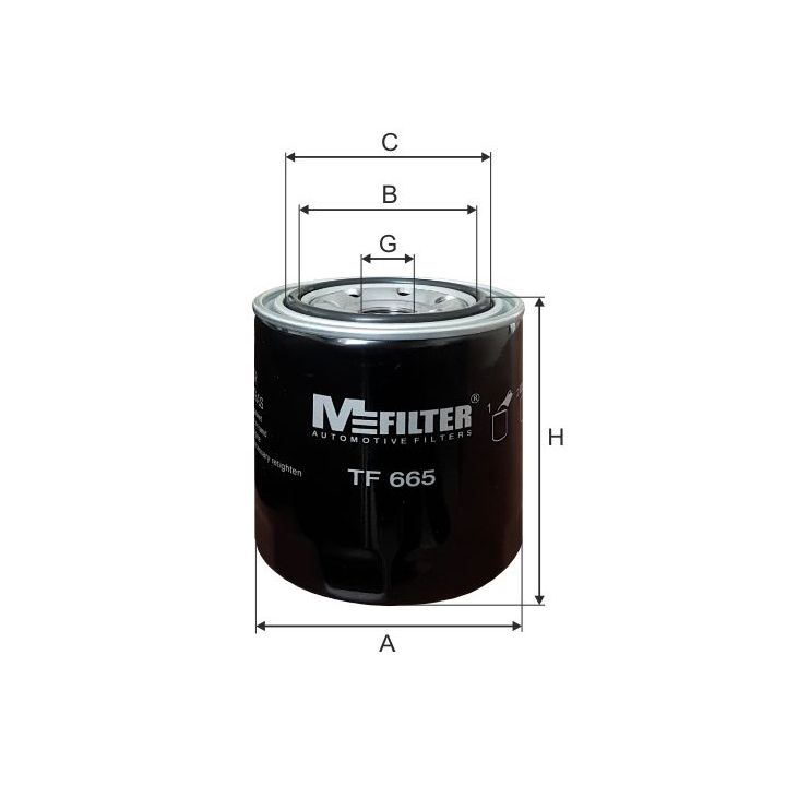 Alyvos filtras MFILTER TF 665
