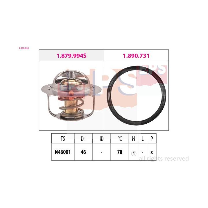 Termostatas, aušinimo skystis EPS 1.879.993