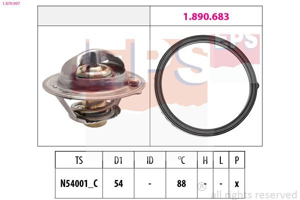 Termostatas, aušinimo skystis EPS 1.879.997