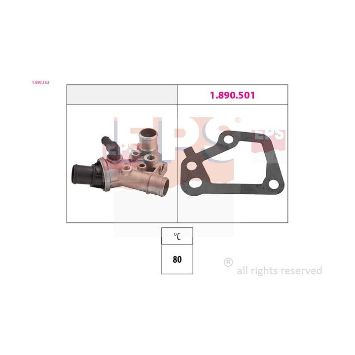Termostatas, aušinimo skystis EPS 1.880.153