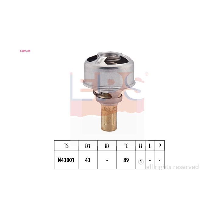 Termostatas, aušinimo skystis EPS 1.880.246