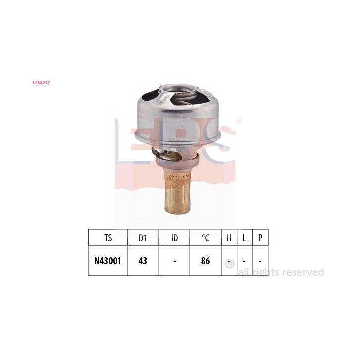 Termostatas, aušinimo skystis EPS 1.880.247