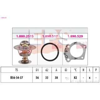 Termostatas, aušinimo skystis EPS 1.880.251