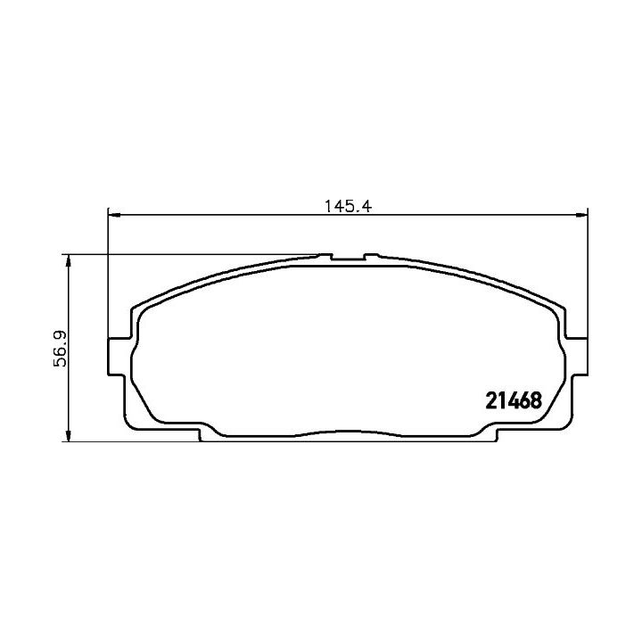 Stabdžių trinkelių rinkinys, diskinis stabdys HELLA PAGID 8DB 355 016-921