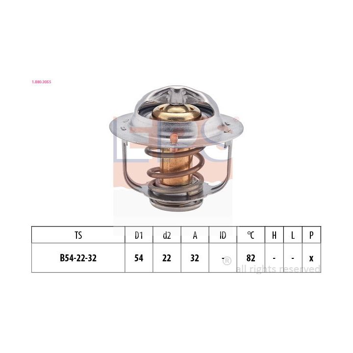 Termostatas, aušinimo skystis EPS 1.880.305S