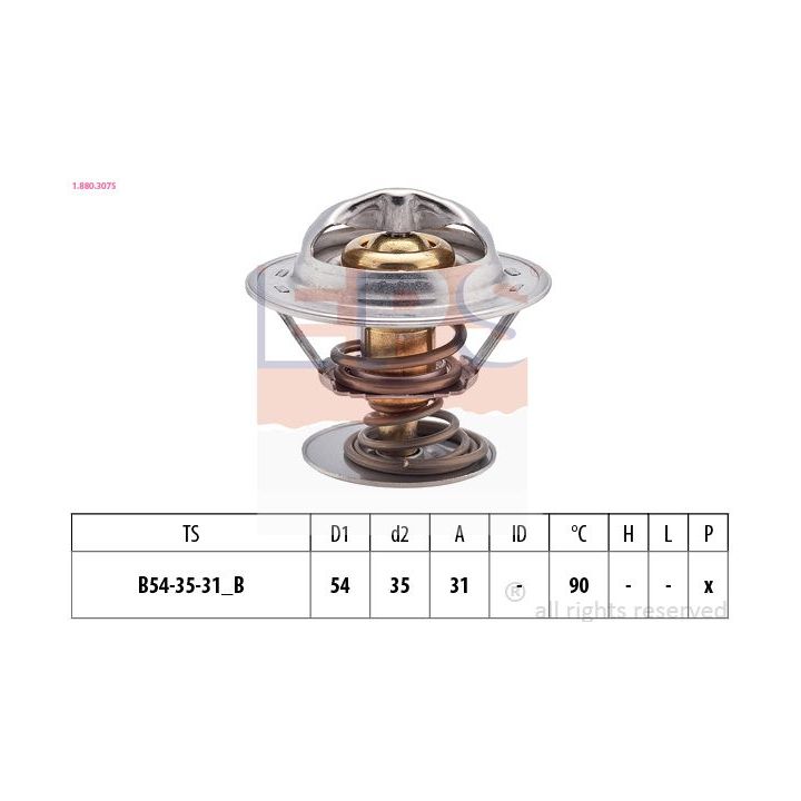 Termostatas, aušinimo skystis EPS 1.880.307S