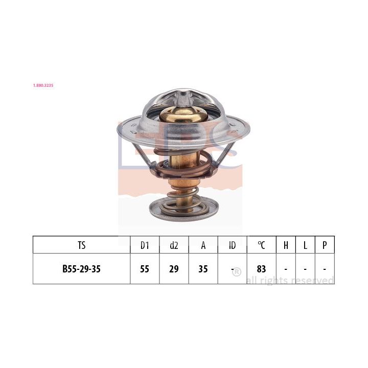 Termostatas, aušinimo skystis EPS 1.880.323S