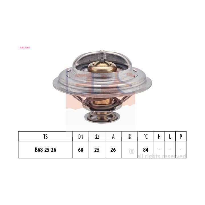 Termostatas, aušinimo skystis EPS 1.880.326S