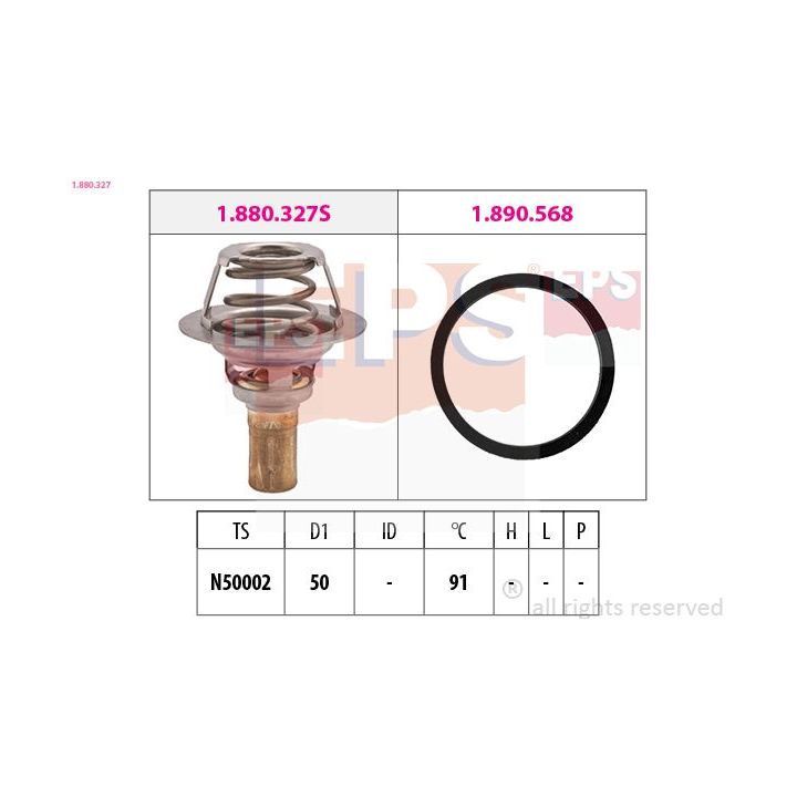 Termostatas, aušinimo skystis EPS 1.880.327
