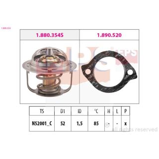 Termostatas, aušinimo skystis EPS 1.880.354