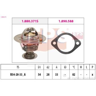 Termostatas, aušinimo skystis EPS 1.880.371