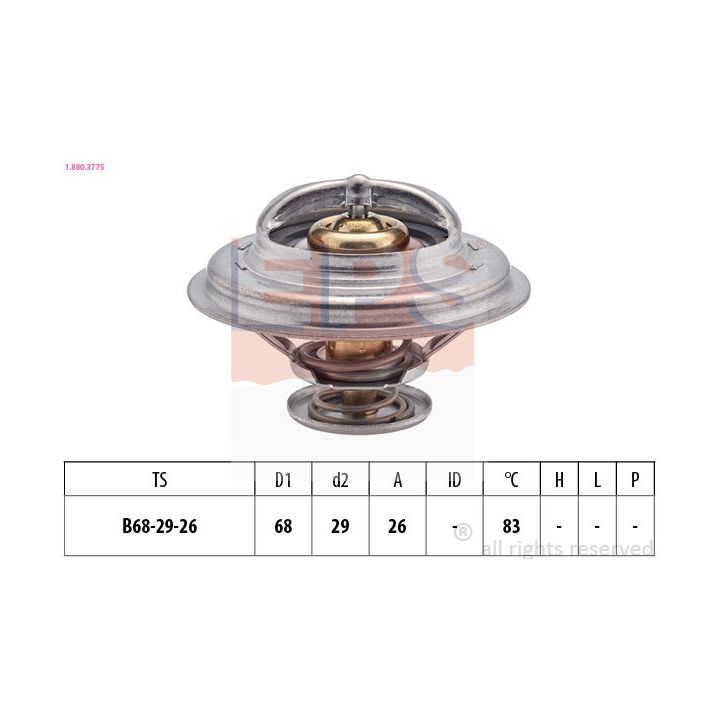 Termostatas, aušinimo skystis EPS 1.880.377S