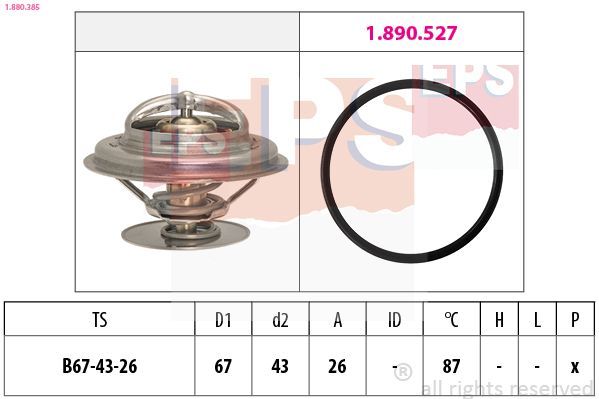 Termostatas, aušinimo skystis EPS 1.880.385
