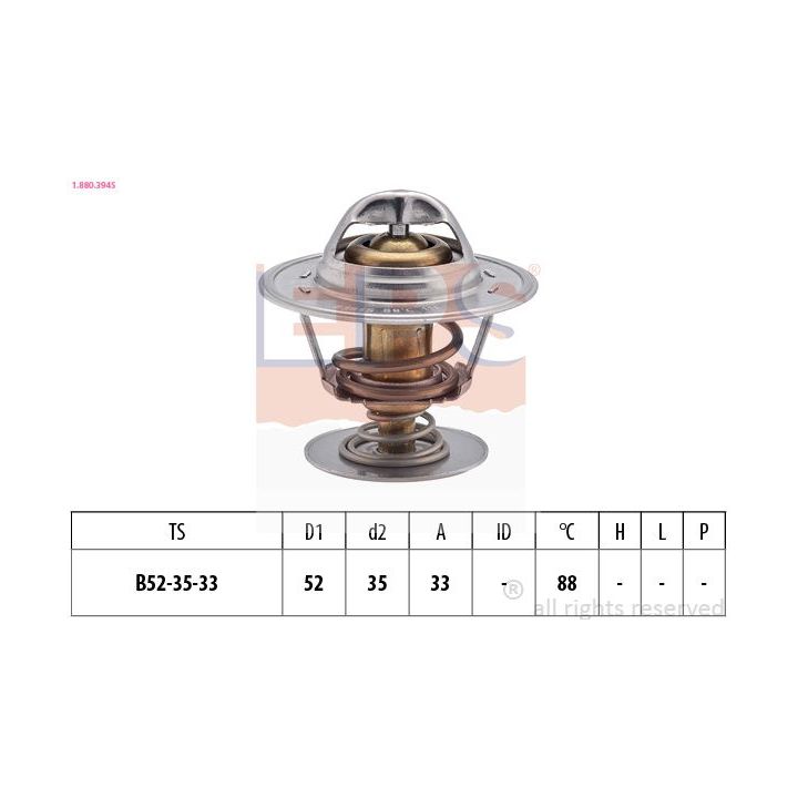 Termostatas, aušinimo skystis EPS 1.880.394S