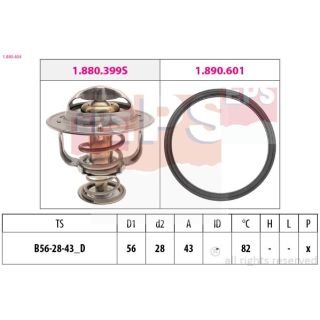 Termostatas, aušinimo skystis EPS 1.880.404