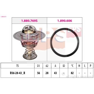 Termostatas, aušinimo skystis EPS 1.880.413