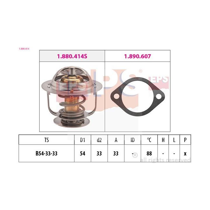 Termostatas, aušinimo skystis EPS 1.880.414