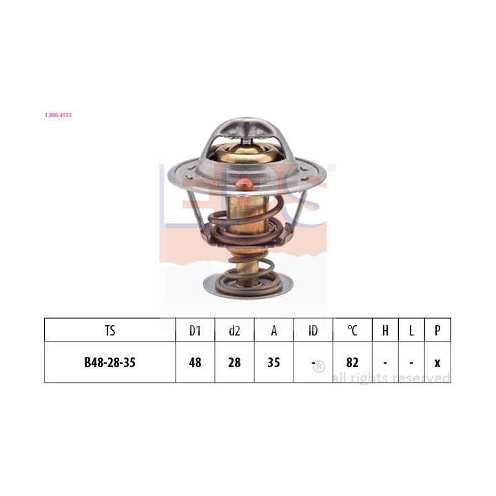 Termostatas, aušinimo skystis EPS 1.880.415S