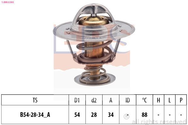 Termostatas, aušinimo skystis EPS 1.880.536S