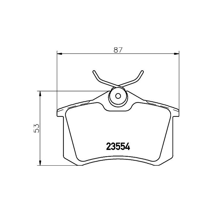 Stabdžių trinkelių rinkinys, diskinis stabdys HELLA PAGID 8DB 355 018-111