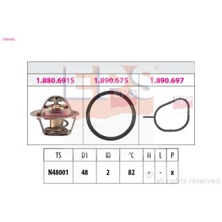 Termostatas, aušinimo skystis EPS 1.880.692