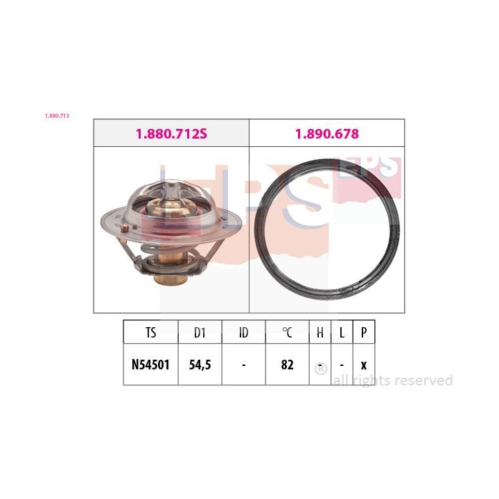 Termostatas, aušinimo skystis EPS 1.880.713
