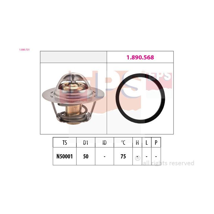 Termostatas, aušinimo skystis EPS 1.880.721