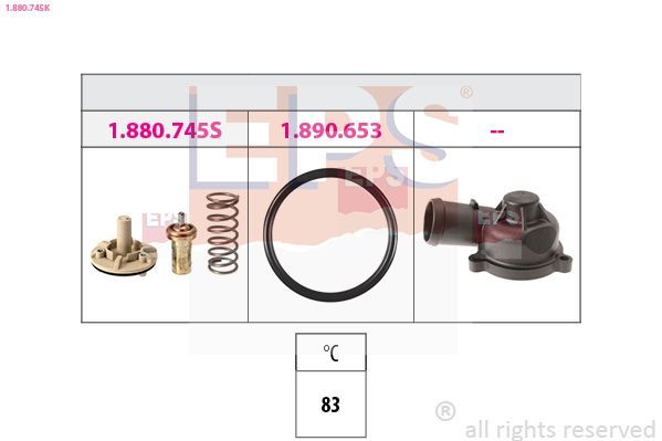 Termostatas, aušinimo skystis EPS 1.880.745K