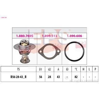 Termostatas, aušinimo skystis EPS 1.880.769