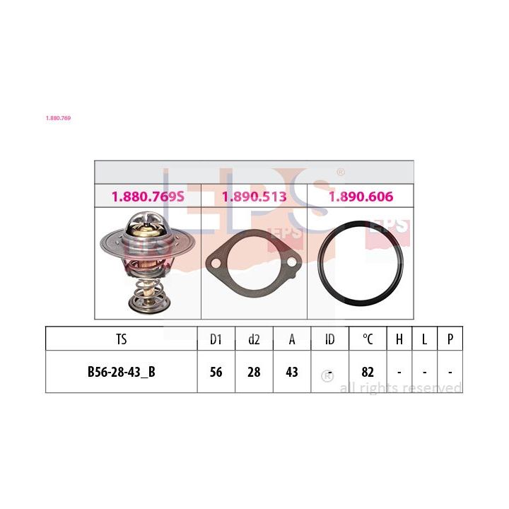 Termostatas, aušinimo skystis EPS 1.880.769