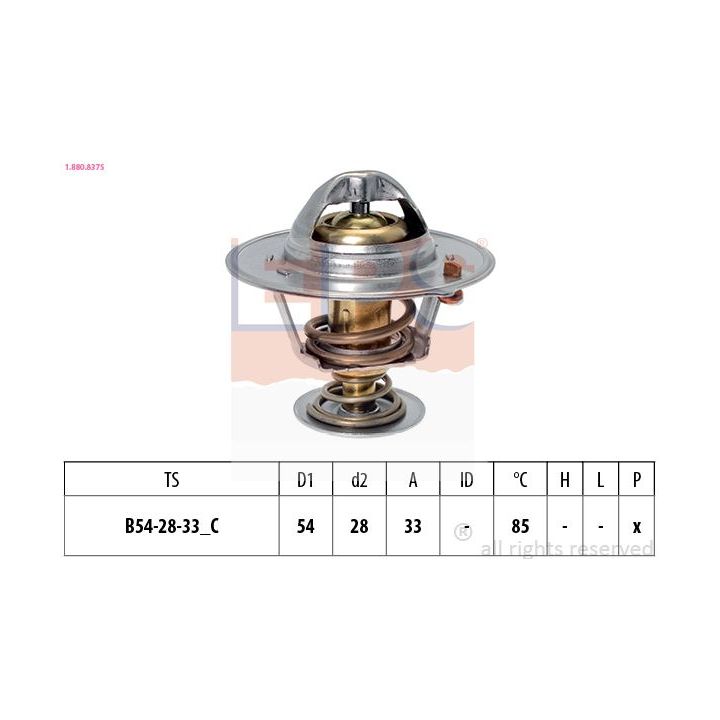 Termostatas, aušinimo skystis EPS 1.880.837S
