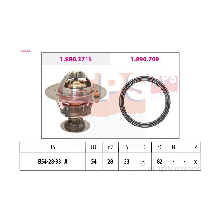 Termostatas, aušinimo skystis EPS 1.880.845