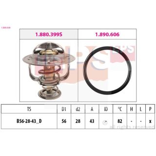 Termostatas, aušinimo skystis EPS 1.880.848