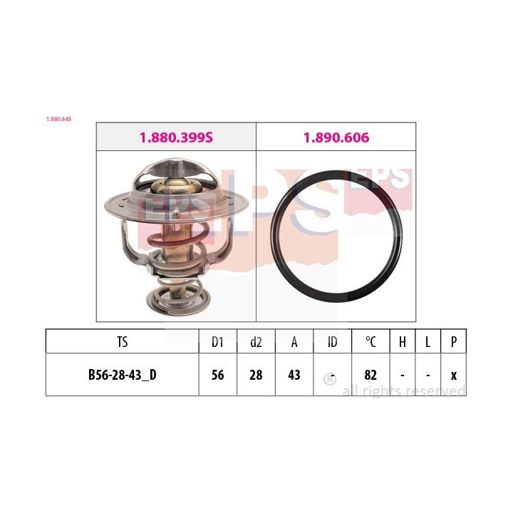 Termostatas, aušinimo skystis EPS 1.880.848