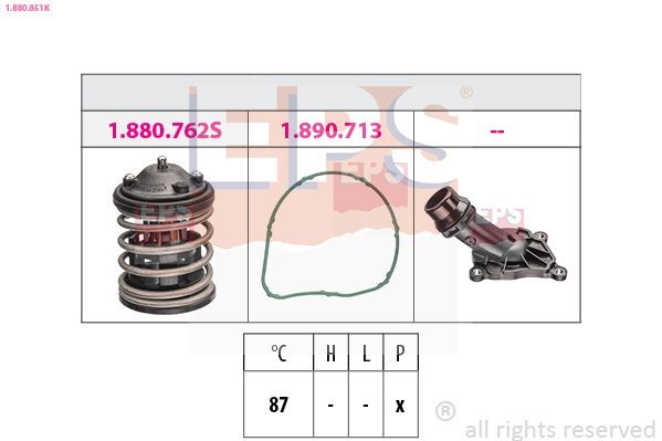 Termostatas, aušinimo skystis EPS 1.880.851K